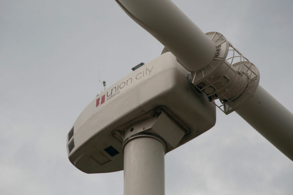 Nordic 1000 Two Bladed Wind Turbine In Union City, Indiana, June 24, 2013