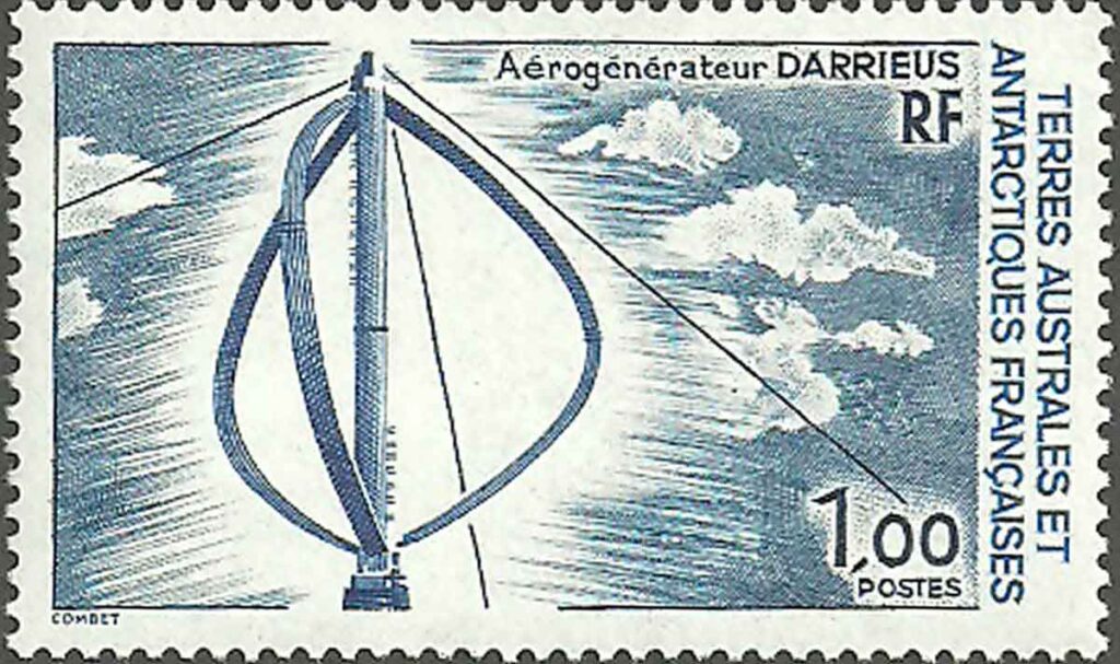 Postage Stamp France Darrieus Turbine 1200x700