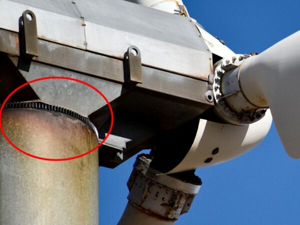 Slewing gear and turntable 1985 nordtank 65 kw tehachapi pass