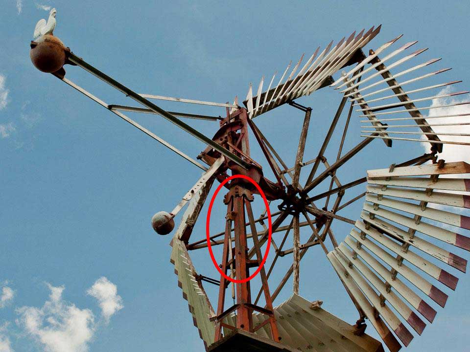 Umbrella windmill mid america windmill museum kendalville indiana 2015